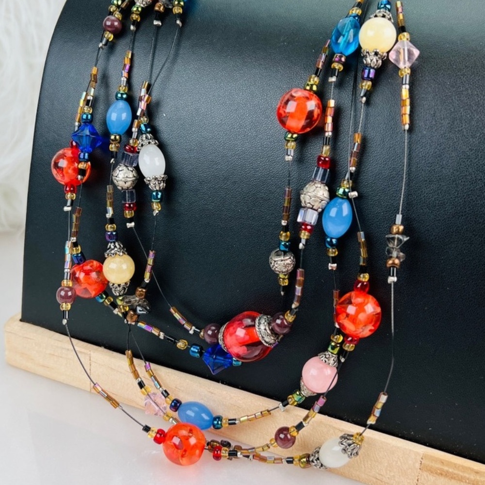 Bohemian Chic Multi String Multicolored Super Fun… - image 4